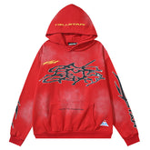 Hellstar Studios Washed Distressed Hoodie